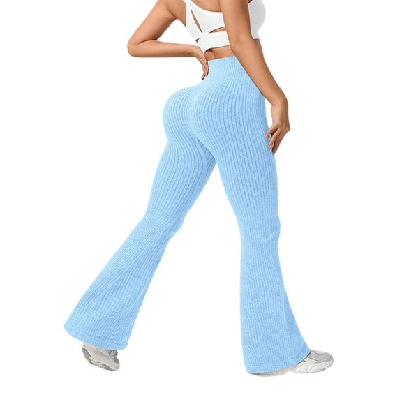 XAOFW Women's Pants High Waisted Flared Baggy Loose Fit Wide Leg Stretch Athletic Trouser Fashionable Stylish Outdoor Activities Trousers