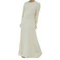 thumbnail image 1 of XAOWF Child Girl Dress Casual Long Sleeve Breathable Casual Stylish Loose Fit Traditional Dresses Everyday Wear 3-12 Years 2025 Lovely Trendy Sundress, 1 of 6