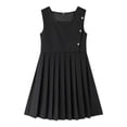 thumbnail image 1 of XAOWF Child Girls Dress Round Neck Sleeveless Casual Loose Fit Comfortable Dress For Kids Daily Wear Summer School Style 5-16 Years 2025 Lovely Versatile Sundress, 1 of 3