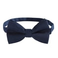 thumbnail image 1 of XASZHN Mens Tie Classic Pre Tied Bow Tie for Adults Solid Color Adjustable Bowtie Navy,One Size, 1 of 5