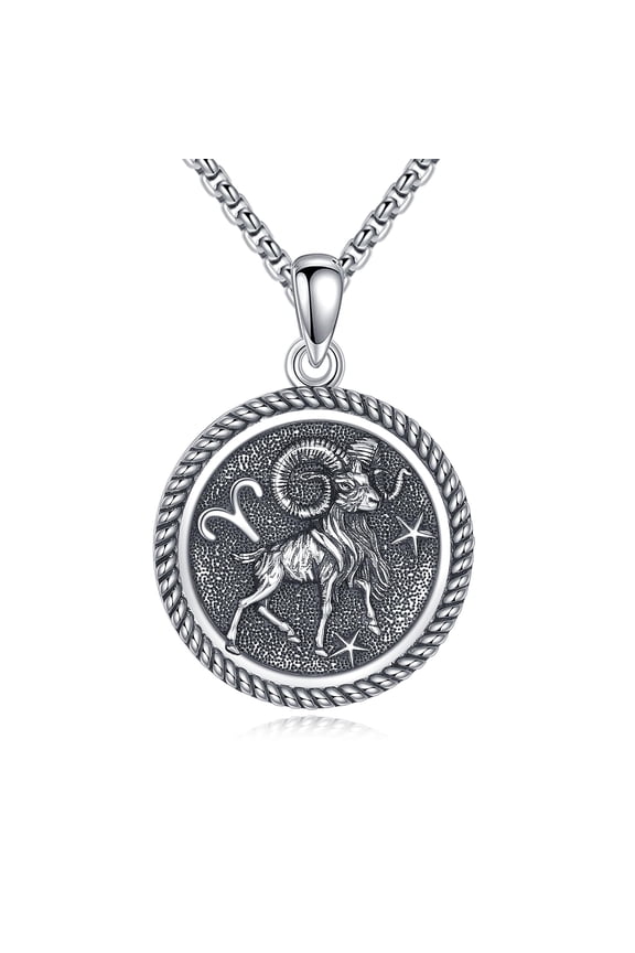 Aries Necklace 925 Sterling Silver Aries Pendant And Chain Constellation Necklace Aries Jewelry Aries Birthday Gifts for Women Men