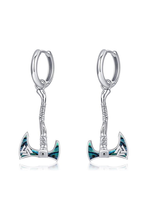 Axe Earrings 925 Sterling Silver Viking Earrings Viking Jewelry Gift for Women Men