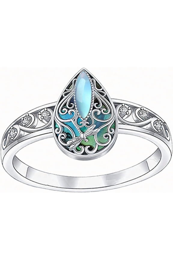 Dragonfly Filigree Ring Sterling Silver Rings Gifts for Women Jewelry