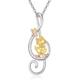 thumbnail image 1 of XATENJE  Duck Necklace 925 Sterling Silver Music Note Animals Pendant Duck Jewelry Gifts for Women, 1 of 6