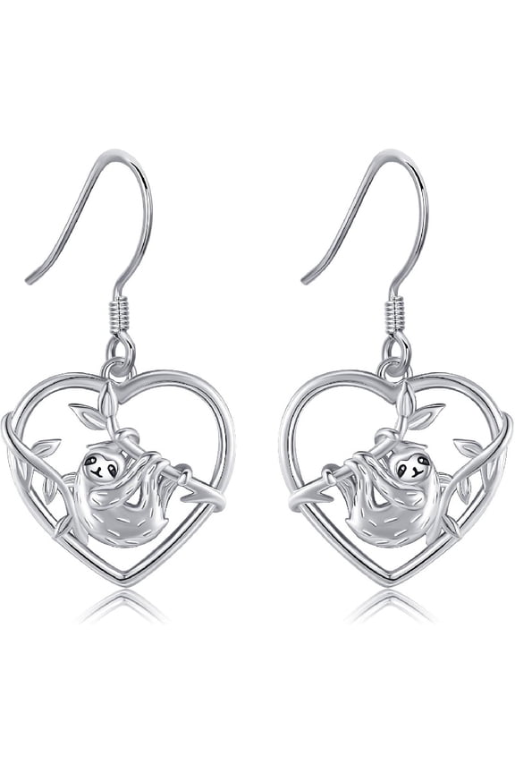 Sloth Earrings 925 Sterling Silver Animal Sloth Jewelry Gifts for Women
