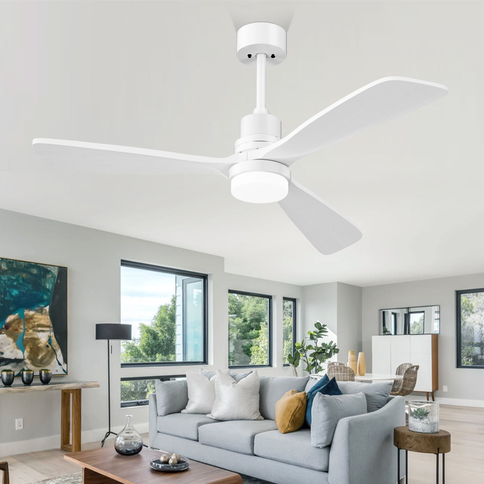 Xaujix 52 Ceiling Fan With Light And