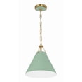 thumbnail image 1 of XAV-B8301-VG-GR-Crystorama Lighting-Xavier - 1 Light Pendant-Vibrant Gold/Green Finish    -Traditional Installation, 1 of 9