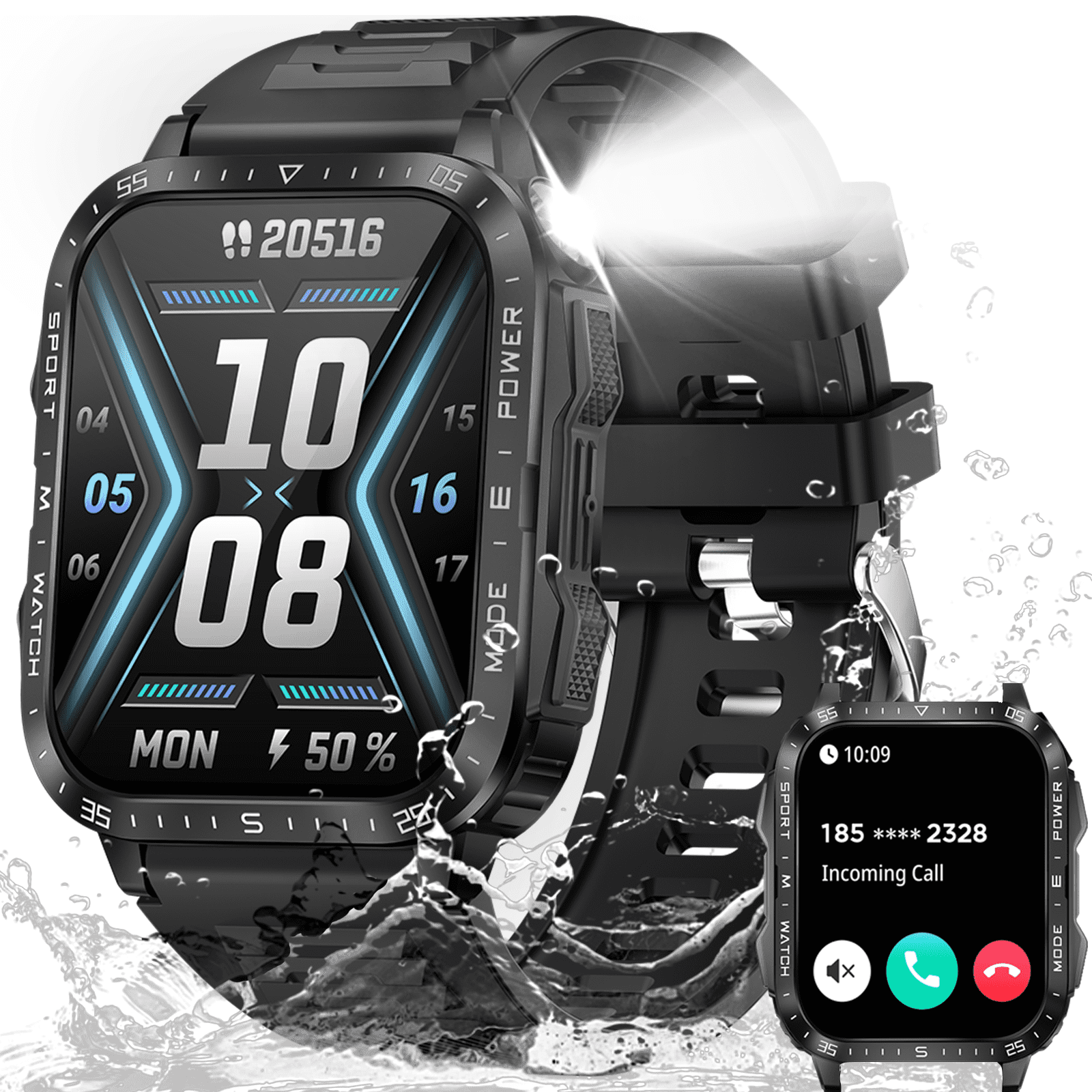 XAXRE KT79 Smart Watch for Men with 1.96