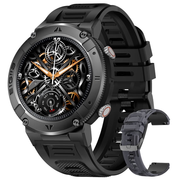 XAXRE Military Smartwatches for Men, 1.32 HD Touch Screen Fitness Tracker Watch, IP68 Waterproof Weather Sports Modes Smartwatch, for iPhone Android