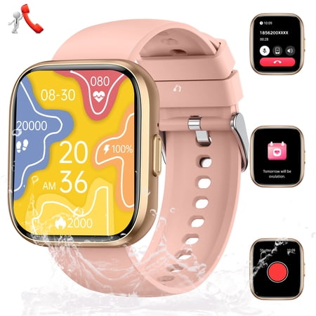 XAXRE P114 Smart watch for Men Women (Answer/Make Call) 1.85" HD SCREEN Big Battery Waterproof 100+ Sport Modes Android Smartwatches Compatible with iOS Android, 1pc