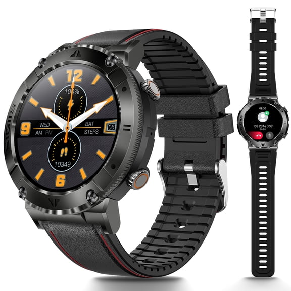 XAXRE Smart Watch for Men, 1.32'' HD Rugged Smart Watch Outdoor Sports Watch Fitness Tracker with Pedometer Smartwatch for iPhone Android Phones