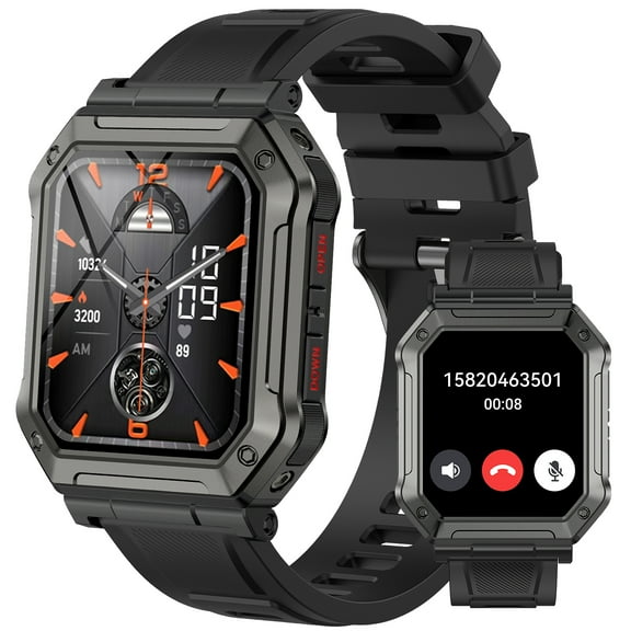 XAXRE Smart Watches for Men with Call (Support Fast SOS/Silent Mode), 1.91'' HD Outdoor Rugged Watch Fitness Tracker with 110+ Sports Smart Watch, for Android iPhone