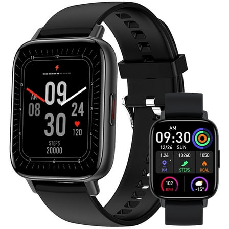 Smartwatch for Women Men, 1.69'' HD Touch Screen Bluetooth Dial/Answer, Waterproof Activities Monitor Step Counter for iOS Android