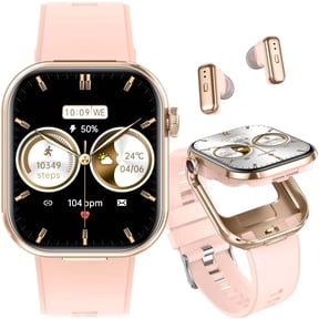 XAXRE T99 Smart Watches with Earbuds Inside (Answer/Make Call) for Women Waterproof Fitness Tracker Watch with Wireless Earphone