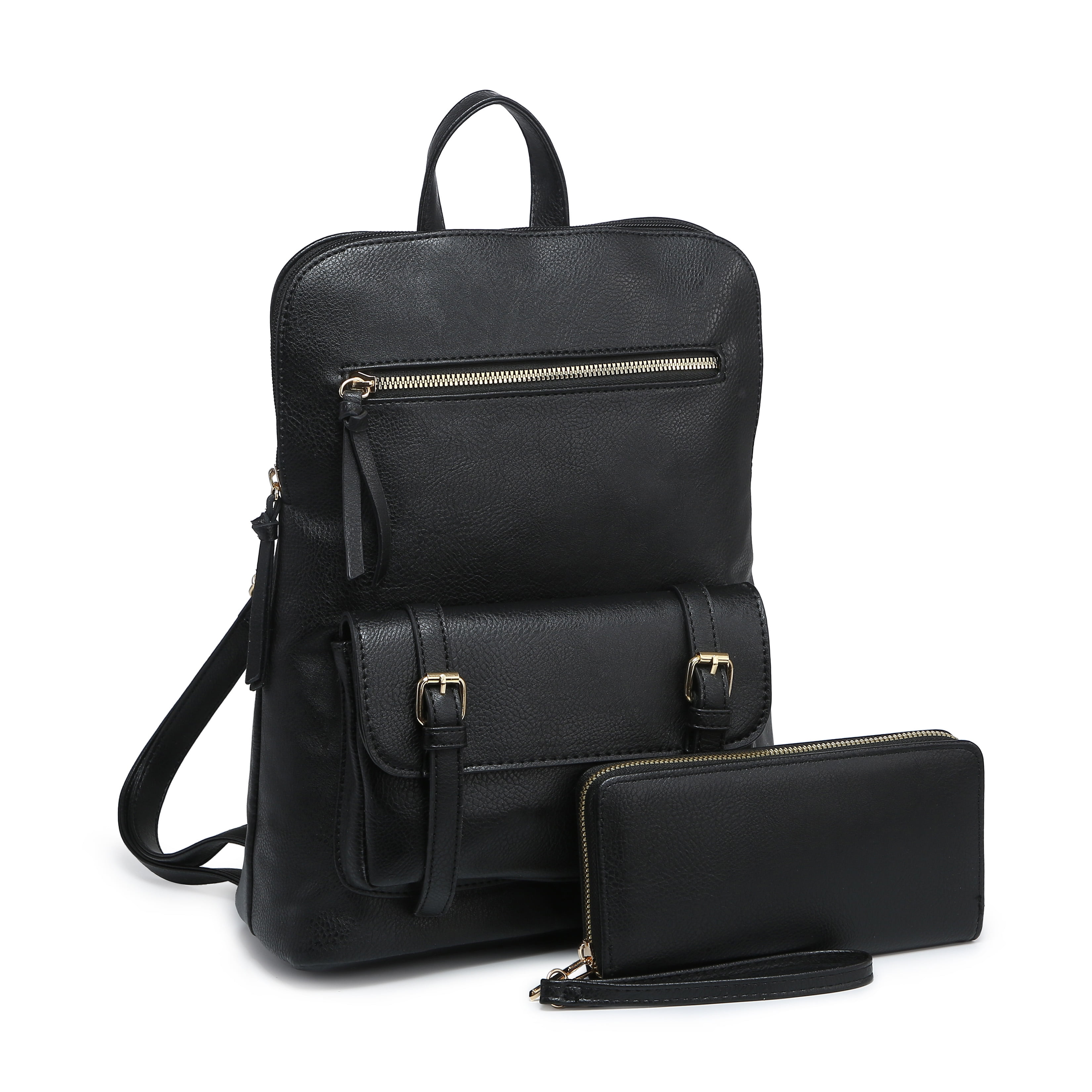 XB 2 pieces Women Backpack Purse Set Back to School Backpacks Bookbags