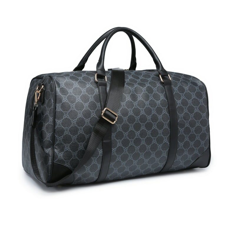 Black Large GG Supreme Carry-On Duffle Bag