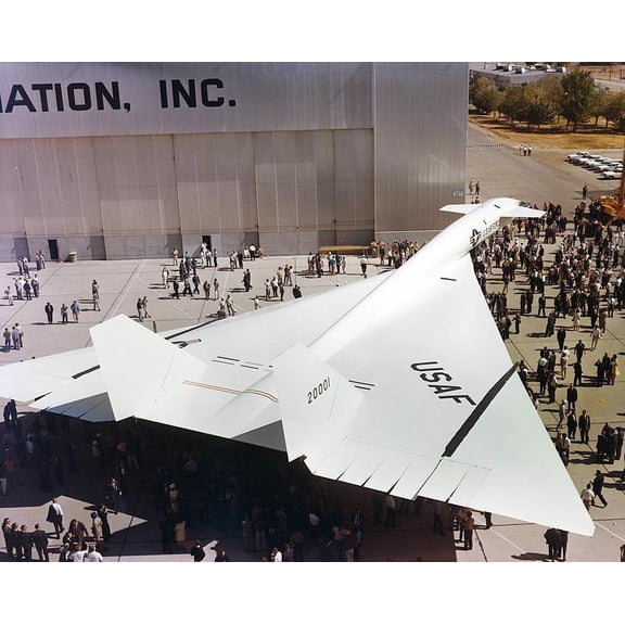 XB-70 / XB-70A Valkyrie Aircraft Rollout Style - A - 20x30 Inch Glossy Laminated Aviation Poster - Stunning Detail and Bold Colors