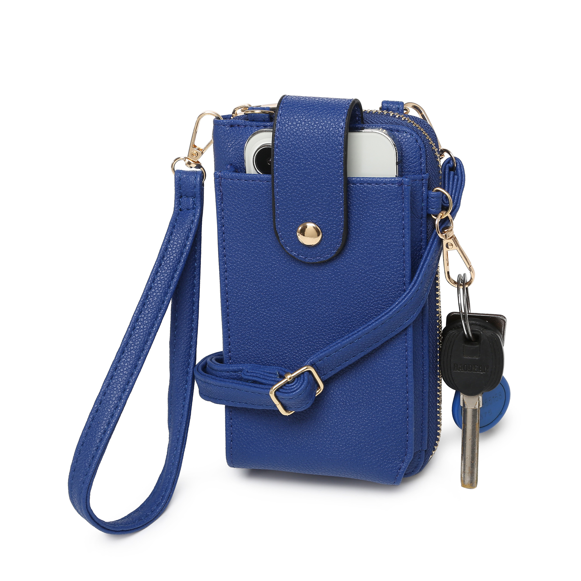 XB Crossbody Cell Phone Purse Floral Shoulder Bag Vegan Leather Wallet