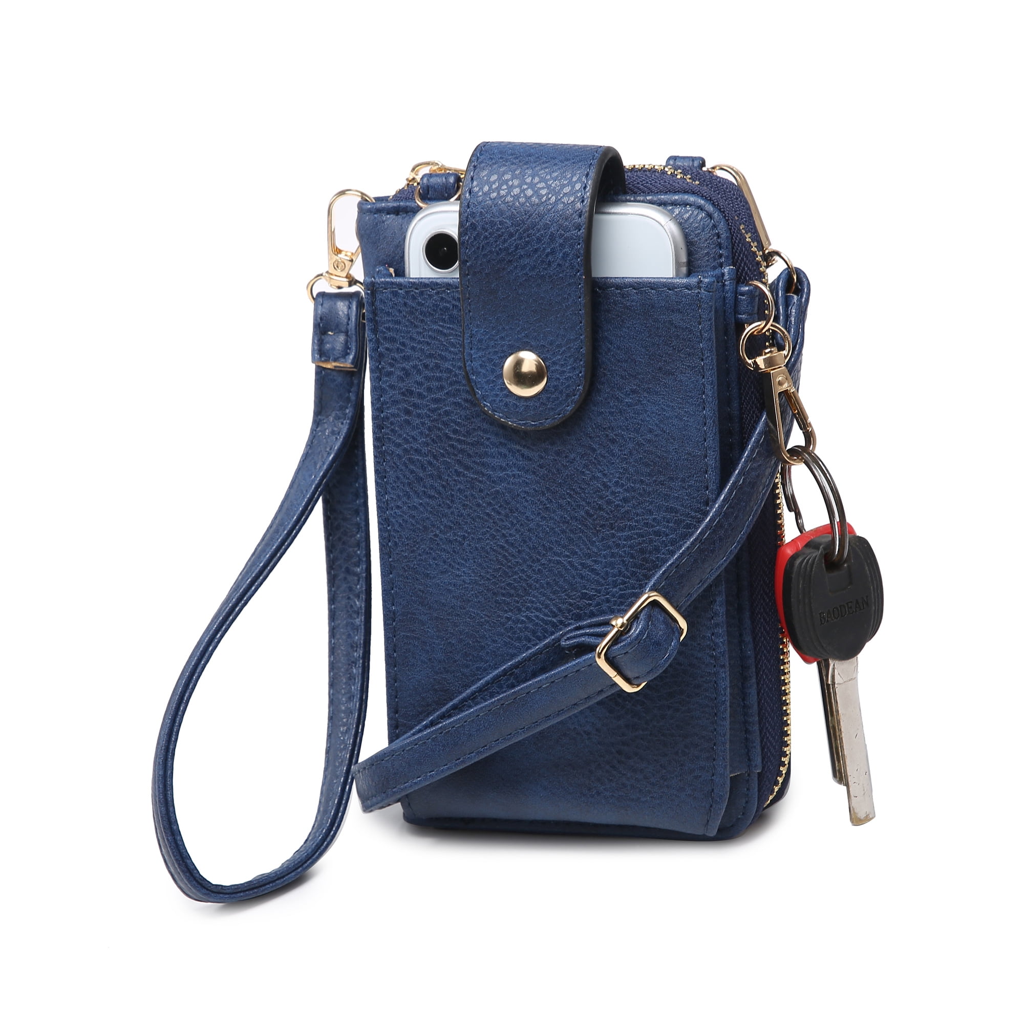 XB Crossbody Cell Phone Purse Floral Shoulder Bag Vegan Leather Wallet for  Women 