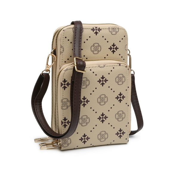 XB Printed Crossbody Cell Phone Bag Purse RFID for Women Grads Gifts Shoulder Strap Wallet Waterproof