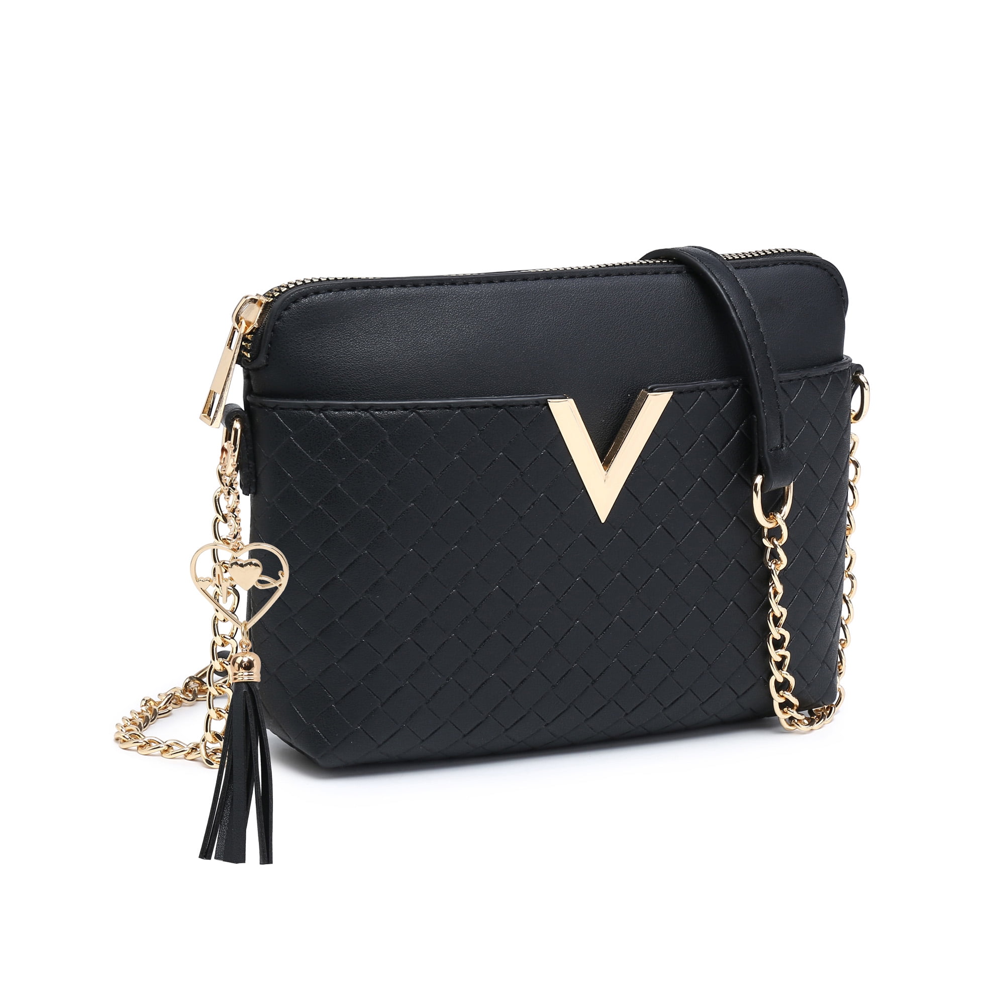 XB Women Envelope Purse Evening Handbag Shoulder Crossbody Bag Waterproof Tassel Chain Purses