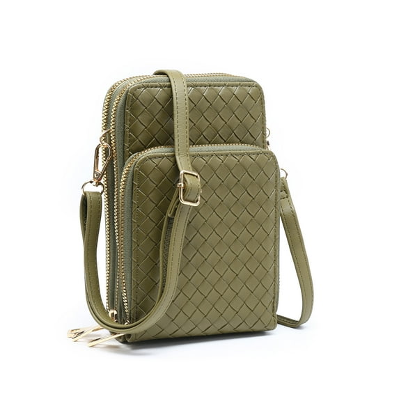 XB Womens Leather Crossbody Card Wallets Cell Phone Purse Clutch Handbags with Card slots