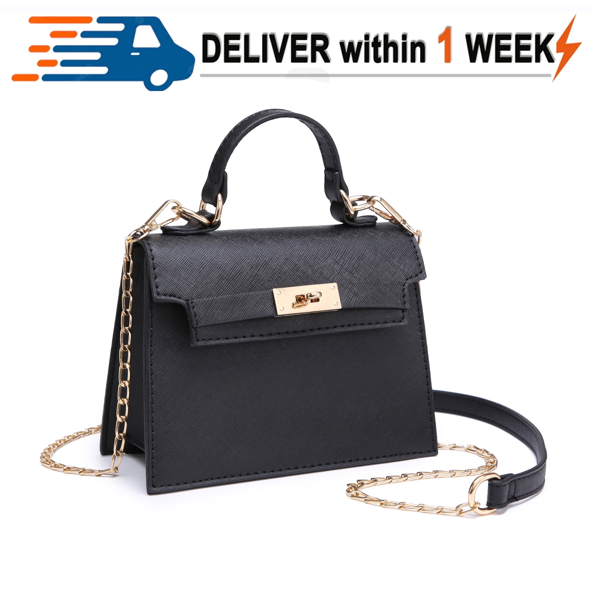 BB Vintage Strap Belt Faux Leather Bag