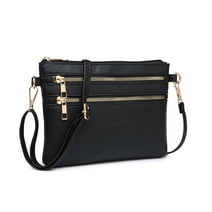 XB Womens Zip Purse Shoulder Handbag Leather Crossbody Bag Tassel Clutch Handbag Cell Phone Purse