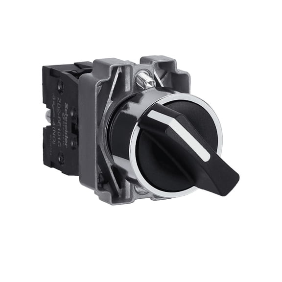 XB2-BD55C Schneider Heavy Duty Select Switch 3 Position Spring Return 1NO/1NC