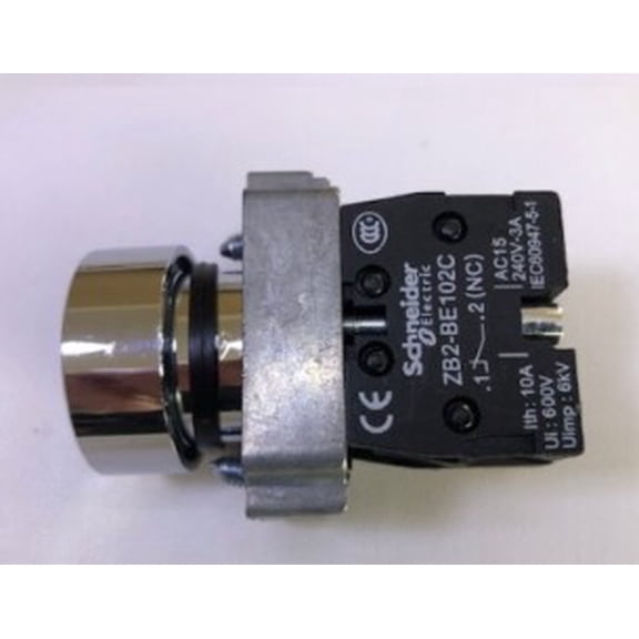 XB2BA22C Schneider Momentary Black Push Button Switch (ZB2-BZ102+ ZB2-BA2C)