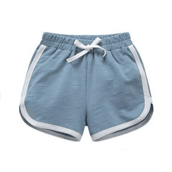 XBASW 1-16 Years Girls Boys Summer Jogger Shorts for Toddler Kids 100% Cotton Shorts Pants Quick Dry Swim Trunk