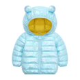 thumbnail image 1 of XBASW 1-5T Toddler Dazzle Color Winter Jacket Baby Hooded down Cotton Coat Jacket for Girls Boys Padded Puffer Warm Outerwear, 1 of 8
