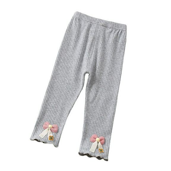XBASW 1-7 T Girls Leggings for Toddlers Kids Pit Stripe Stretch Pants Spring Fall Comfortable Cotton Bottoms Trousers