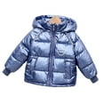 thumbnail image 1 of XBASW 1-7Y Boys Girls Winter down Cotton Coat Fleece Lined Jacket for Kids Baby Thickening Snowsuit Hooded Warm Outerwear, 1 of 6