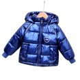 thumbnail image 1 of XBASW 1-7Y Boys Girls Winter down Cotton Coat Fleece Lined Jacket for Kids Baby Thickening Snowsuit Hooded Warm Outerwear, 1 of 6