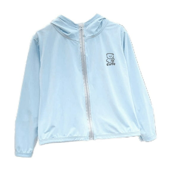 XBASW 2-10 T Boys Girls Sun Protection Jacket Toddler Sun Shirt UPF 50 Sunsuits Light Zip Front Rashguard for Kids Baby