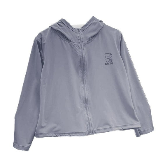 XBASW 2-10 T Boys Girls Sun Protection Jacket Toddler Sun Shirt UPF 50+ Sunsuits Light Zip Front Rashguard for Kids Baby