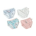 thumbnail image 1 of XBASW 2-10 Years Girls Cotton Briefs Underwear for Baby Toddler Soft Panties Comfort Triangle Shorts for Kids 4PCS, 1 of 11