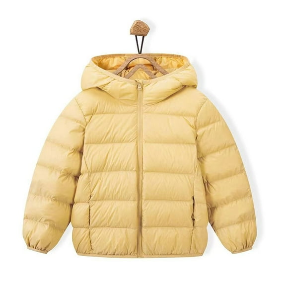 XBASW 2-14T Hooded Puffer Jackets for Boys Girls Winter down Coats Light Warm Outerwear for Baby Toddler Kids