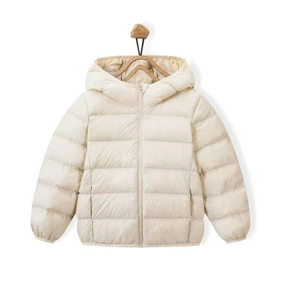 XBASW 2-14T Hooded Puffer Jackets for Boys Girls Winter down Coats Light Warm Outerwear for Baby Toddler Kids