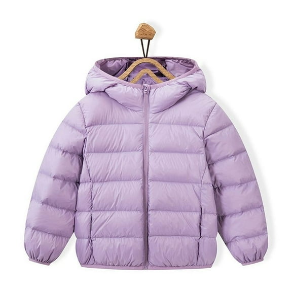 XBASW 2-14T Hooded Puffer Jackets for Boys Girls Winter down Coats Light Warm Outerwear for Baby Toddler Kids