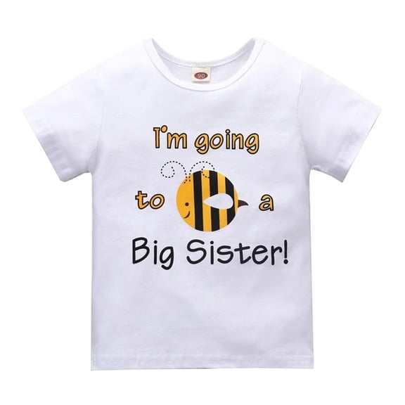 XBASW 2-6Y Girls Printed T-Shirt for Toddler Kids Summer Casual Tops Baby Boys Cotton Tees