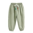 thumbnail image 1 of XBASW 2-7 Years Boys Girls Soft Loose Harem Pants Toddler Baby Casual Light Sweatpants Kids Elastic Waist Trousers for Summer, 1 of 7