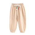 thumbnail image 1 of XBASW 2-7 Years Boys Girls Soft Loose Harem Pants Toddler Baby Casual Light Sweatpants Kids Elastic Waist Trousers for Summer, 1 of 7