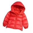 thumbnail image 1 of XBASW 2-7 Years Boys Girls Winter Coats Hooded Jacket for Kids Toddler Thick Warm Solid Outwear Zipper Snowsuit for Baby, 1 of 9