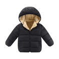 thumbnail image 1 of XBASW 2-7 Years Boys Girls Winter Fleece Coats Jacket for Kids Baby Zipper Windproof Jacket Warm Hooded Outwear for Toddler, 1 of 10
