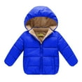thumbnail image 1 of XBASW 2-7 Years Boys Girls Winter Fleece Coats Jacket for Kids Baby Zipper Windproof Jacket Warm Hooded Outwear for Toddler, 1 of 9