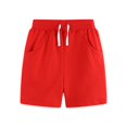 thumbnail image 1 of XBASW 2-7 Years Boys Jogger Shorts Summer Drawstring Five Sports Pants for Toddler Baby Boys Solid Color Shorts, 1 of 6