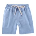 thumbnail image 1 of XBASW 2-7T Boys Girl Cotton Linen Shorts Summer Elastic Waist Hot Pants Solid Color Casual Shorts for Baby Toddler Kids, 1 of 8