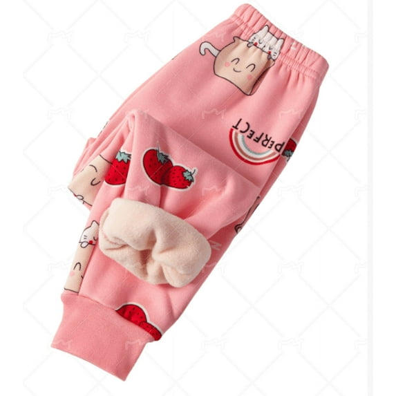 XBASW 2-7T Girls Boys Fleece Lined Leggings for Toddler Baby Thermal Pants Prints Fall Winter Casual Trousers for Kids